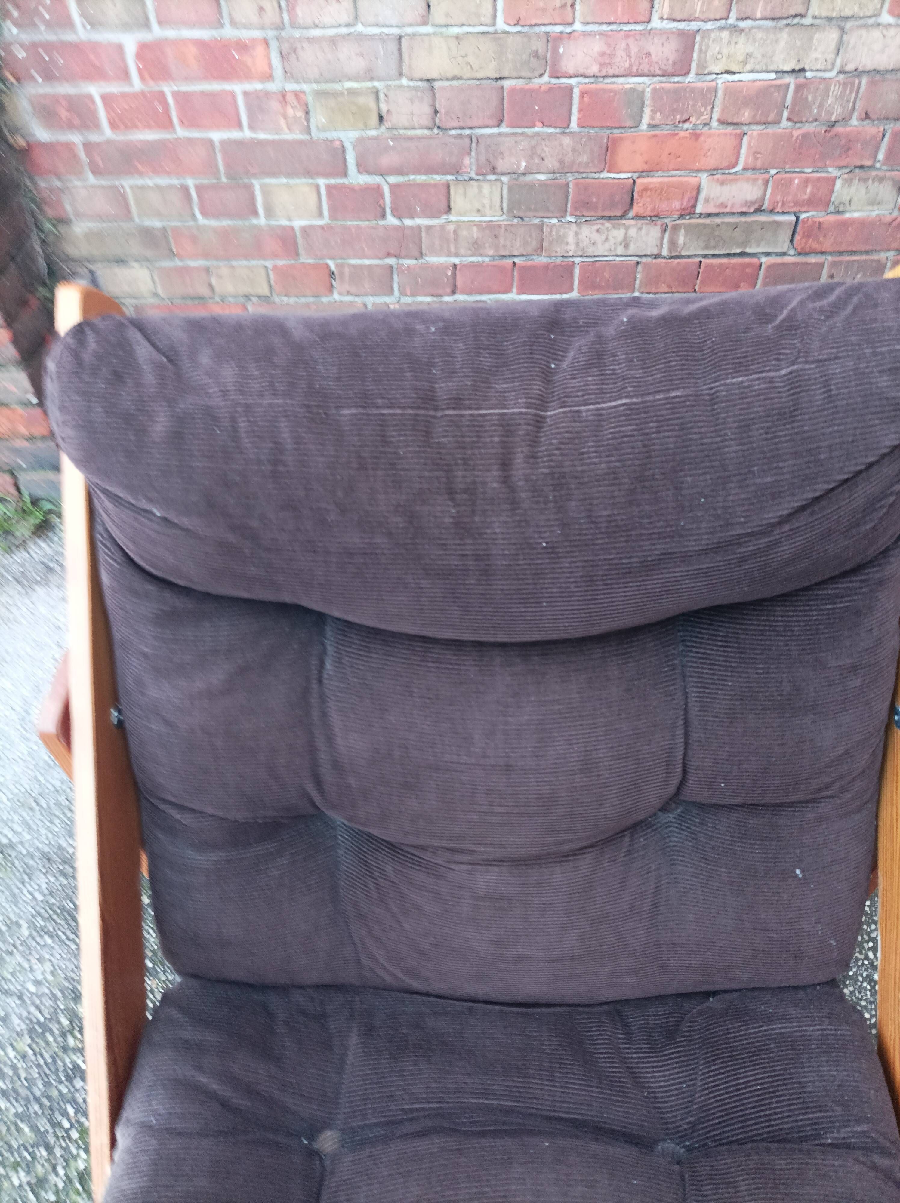 Kon-tiki armchair Ikea wood velvet Gillis Lundgren vintage