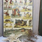 Vintage board "Les bains de mer"