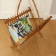 Rattan magazine holders