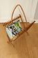 Rattan magazine holders