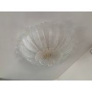 Paire de plafonniers en verre de Murano