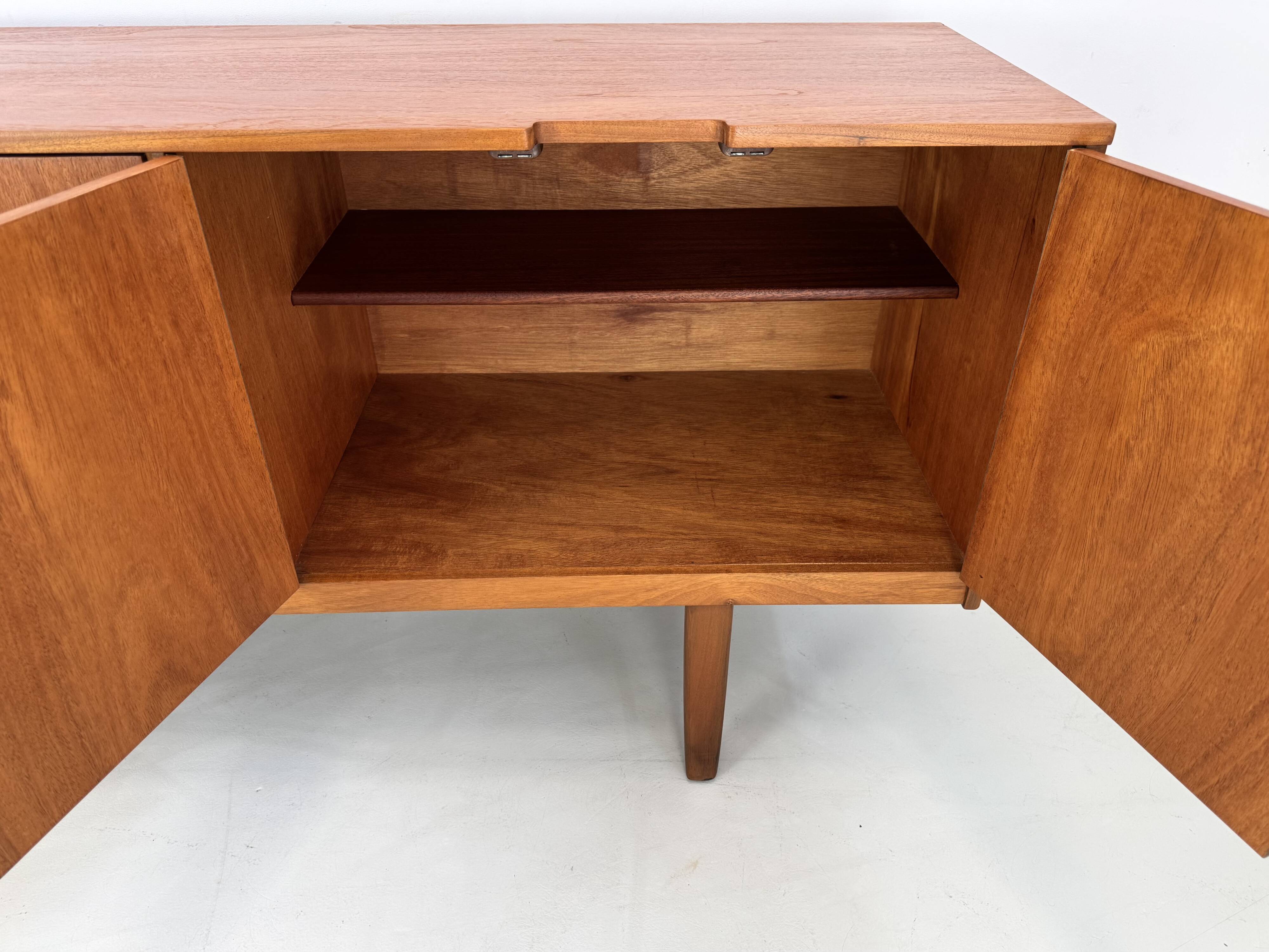 Unique vintage teak sideboard from the 1960s, produced by Nathan in the UK.