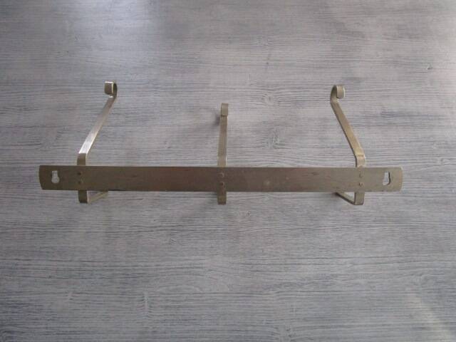 Art Deco coat rack in chromed metal