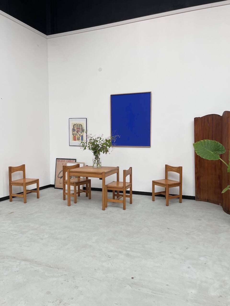 Table pin et chaises « hongisto » Ilmari Tapiovaara