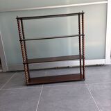 small varnished wooden shelf
