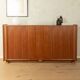 Functional folding bed from the 1960s, teak veneer