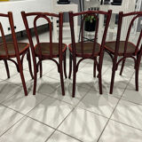 Set of 4 Thonet bistro chairs from the 1920s.