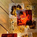 Patchwork Wall Lights in Hand Blown Glass attributed to Toni Zuccheri for Venini, 1970s, Set of 20