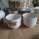 Set 11 coffee cups, sugar bowl and milk pitcher Wunsiedel Bavaria vintage