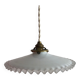 Suspension opaline, éclairage vintage