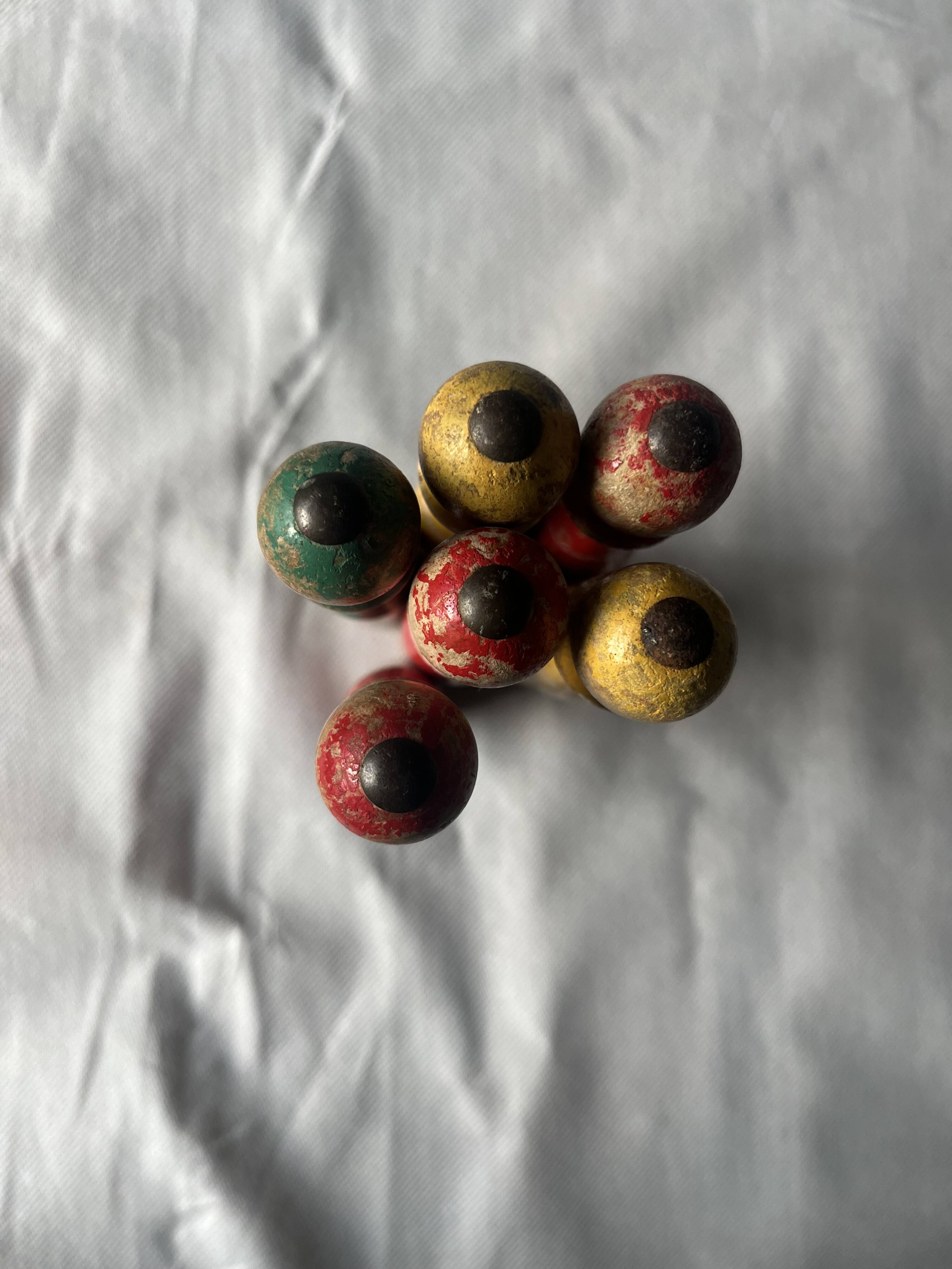 Wooden bowling game