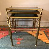 Brass tables and smoked glasses
