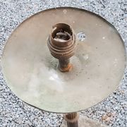 1950s floor lamp in brass with double gold and bronze patina