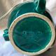 Old green ceramic lamp foot art deco