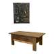 Table basse de ferme rustique en châtaigner