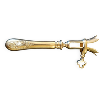 Silver leg handle. Late 19th century.