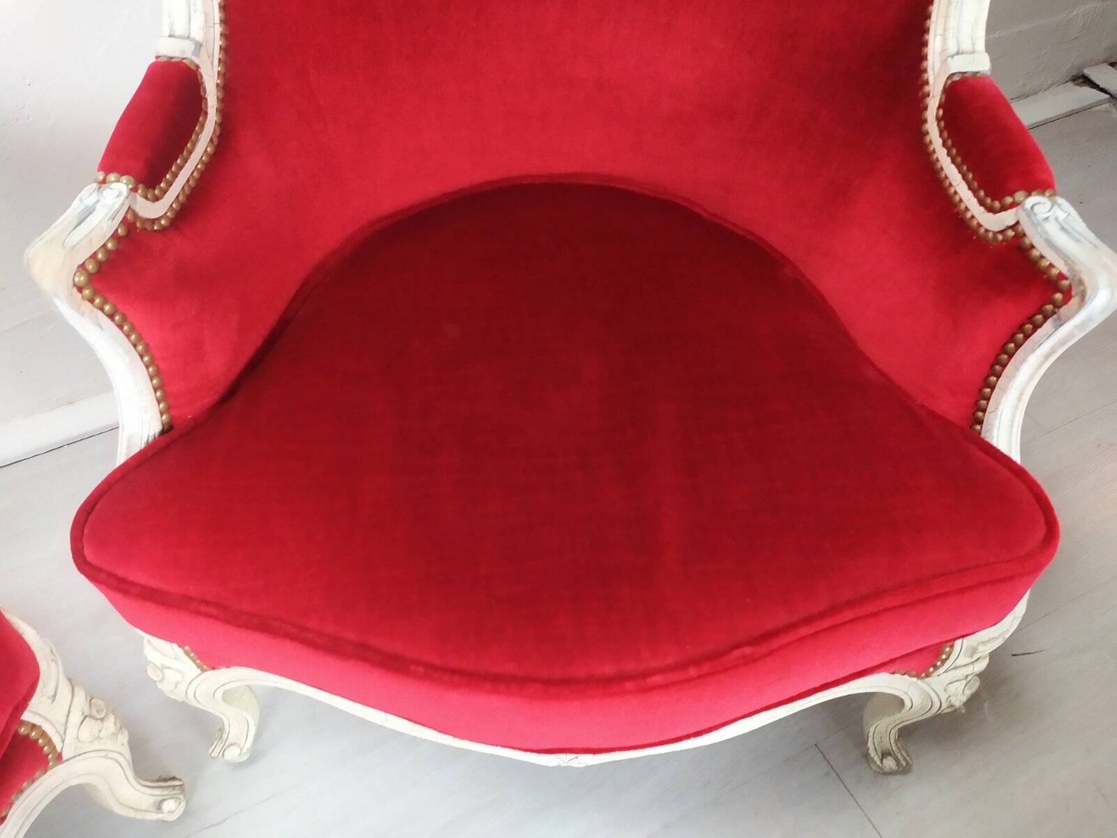 4 Louis XV Bergère armchairs