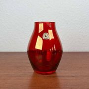 German glass vase from the mid-century modern period by Alfred Taube, 1960s.