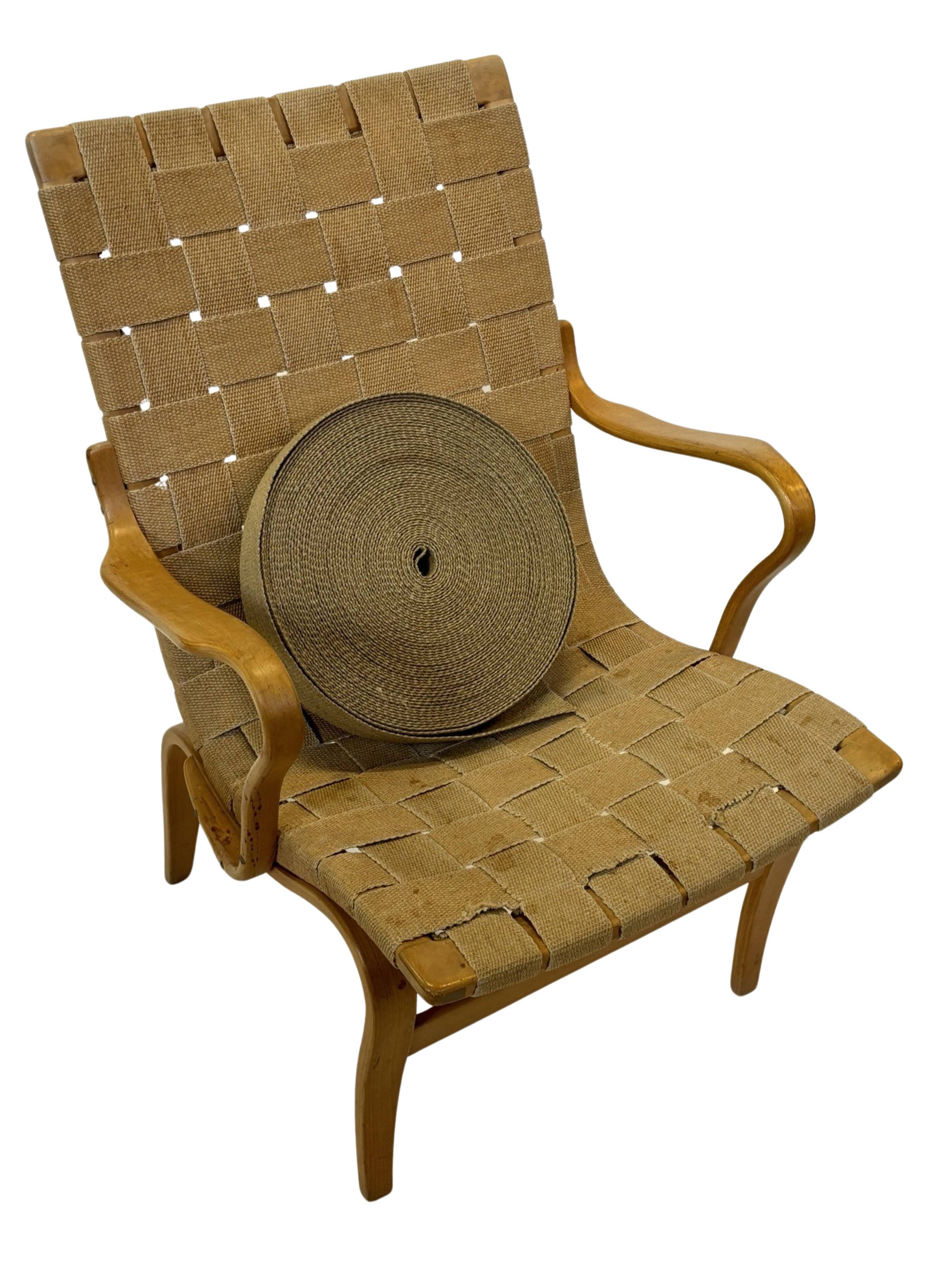 Paire de fauteuils originaux Mid Century modèle "Eva" par Bruno Mathsson 1971 Suède