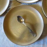 6 French stoneware dessert plates in very good condition