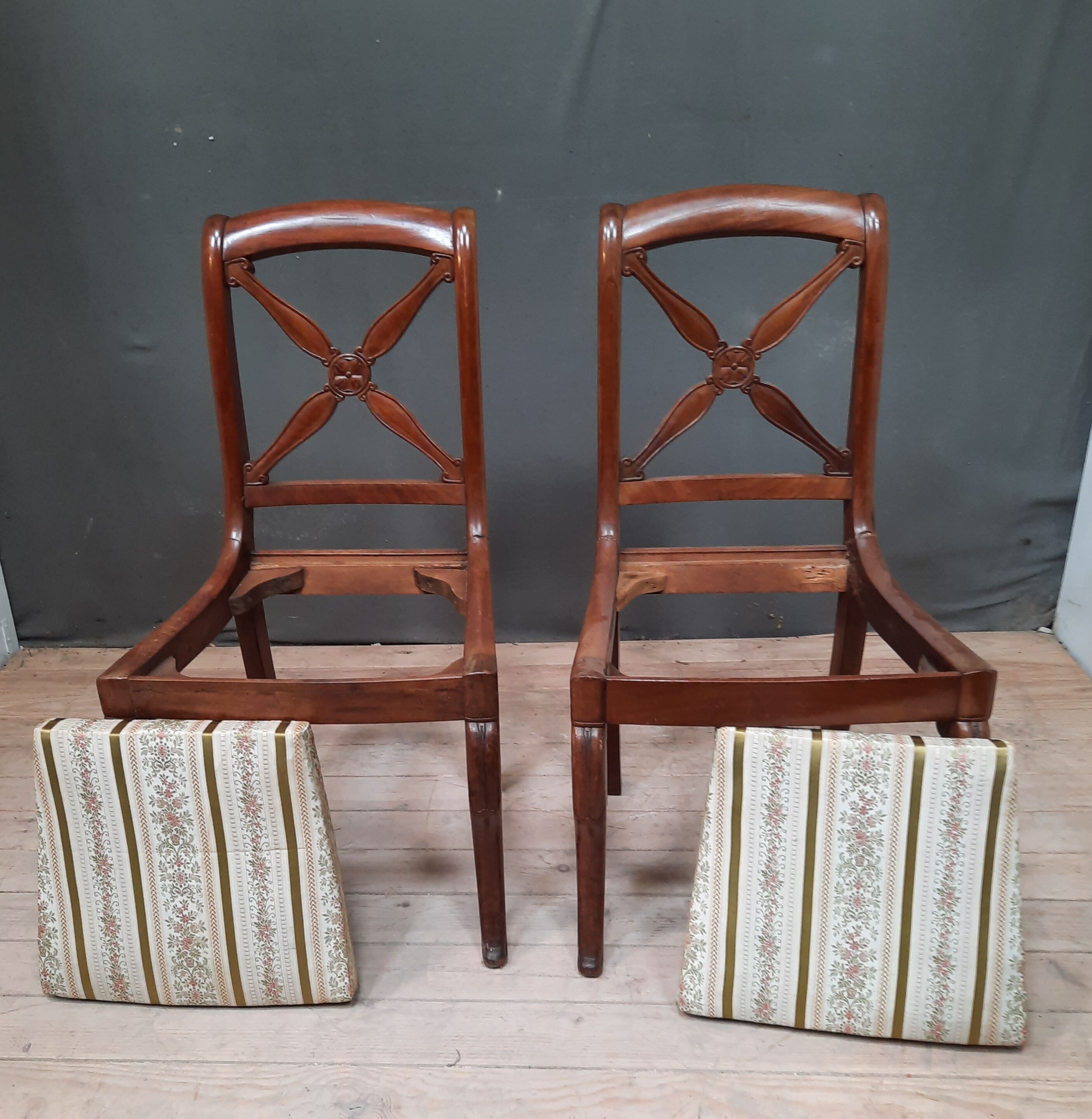 Pair of dining style chairs