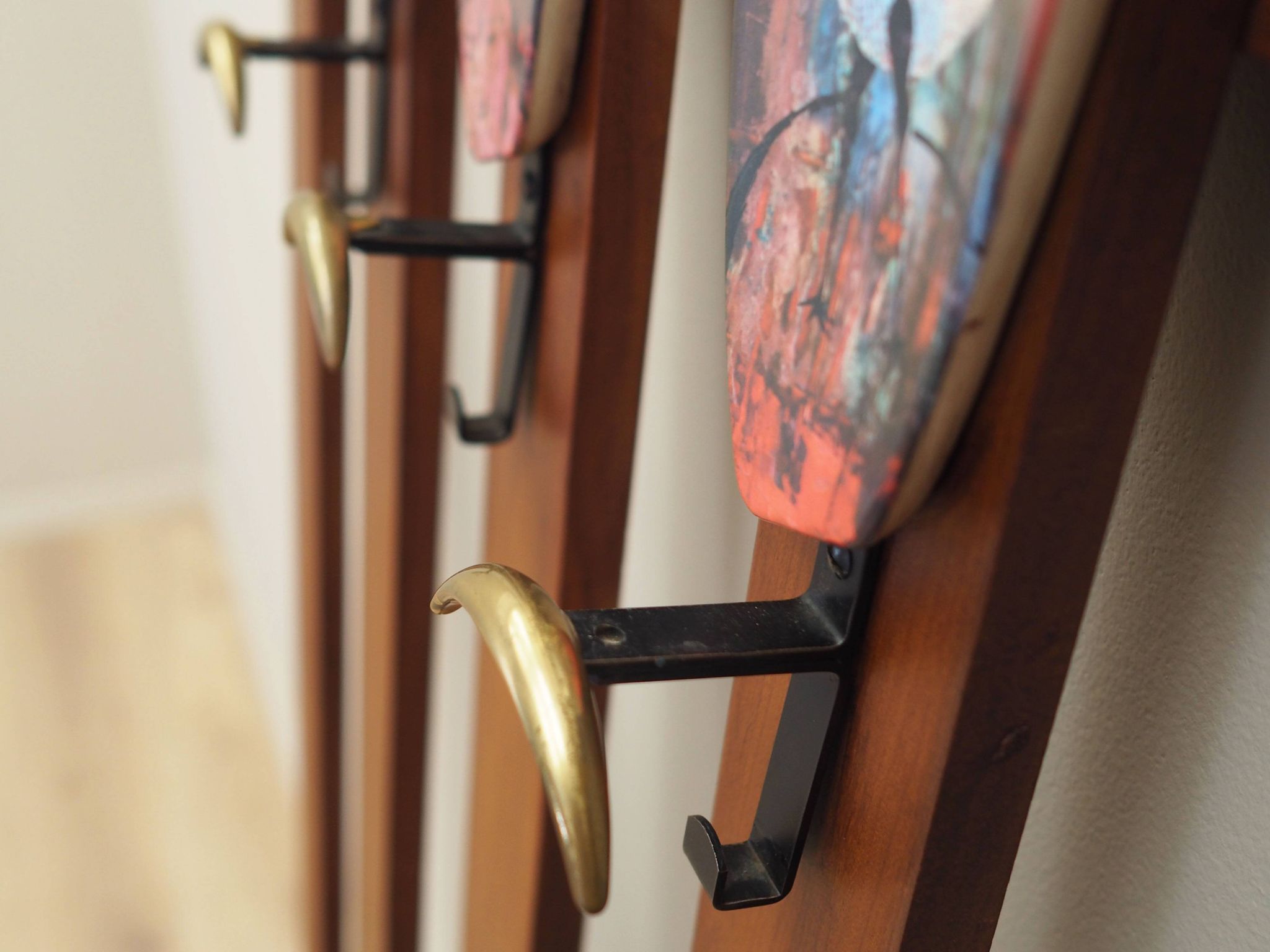 Teak hanger, Danish design, 1970s, production: Denmark