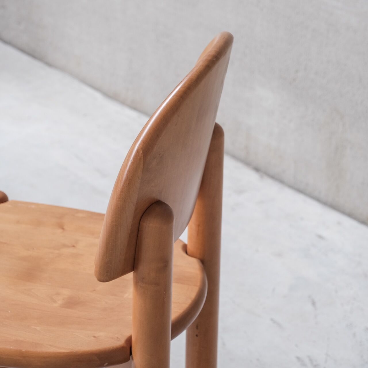 Pine mid-century dining chairs