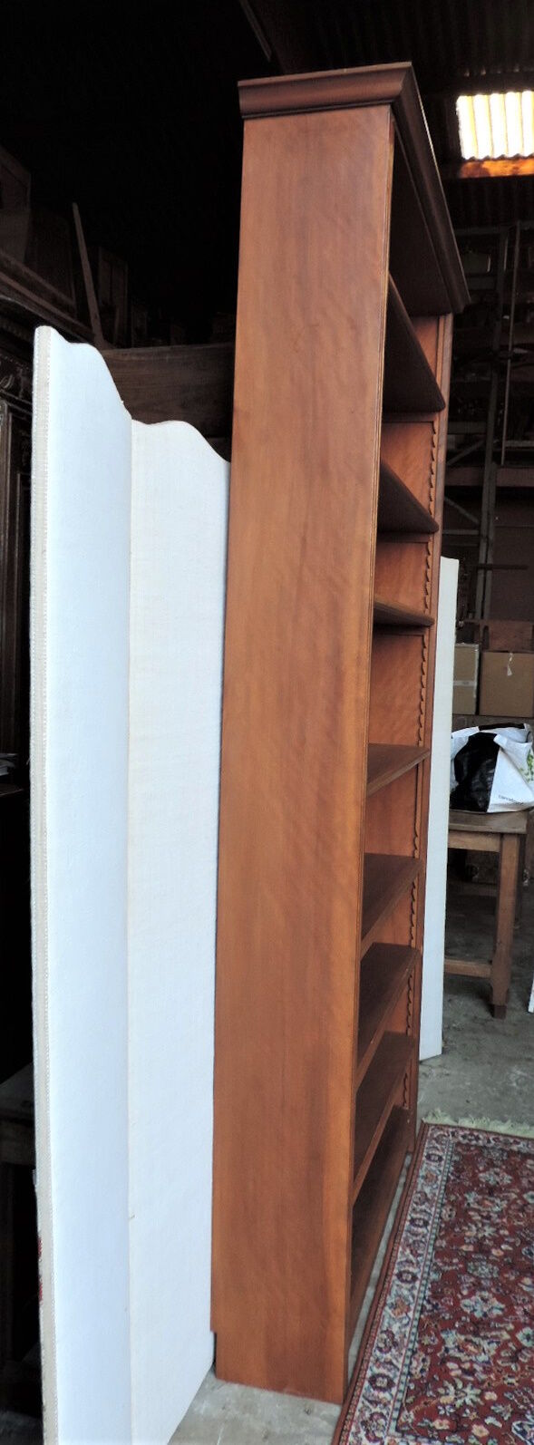 Open bookcase in vintage teak