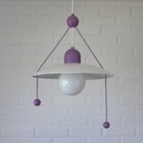 Suspension violette vintage / Lampe suspendue style Memphis Y2K