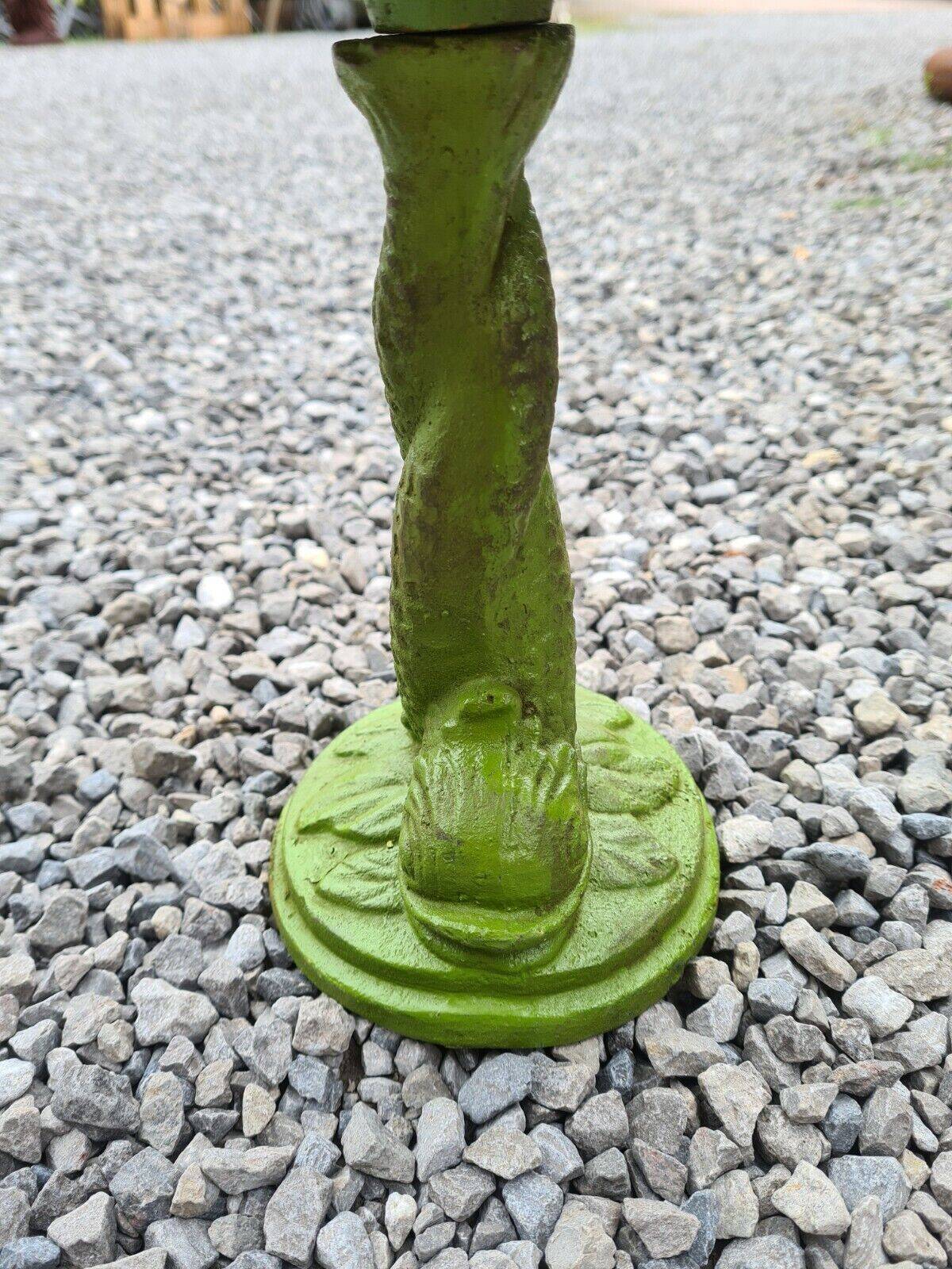 Cast iron birdbath with a mermaid