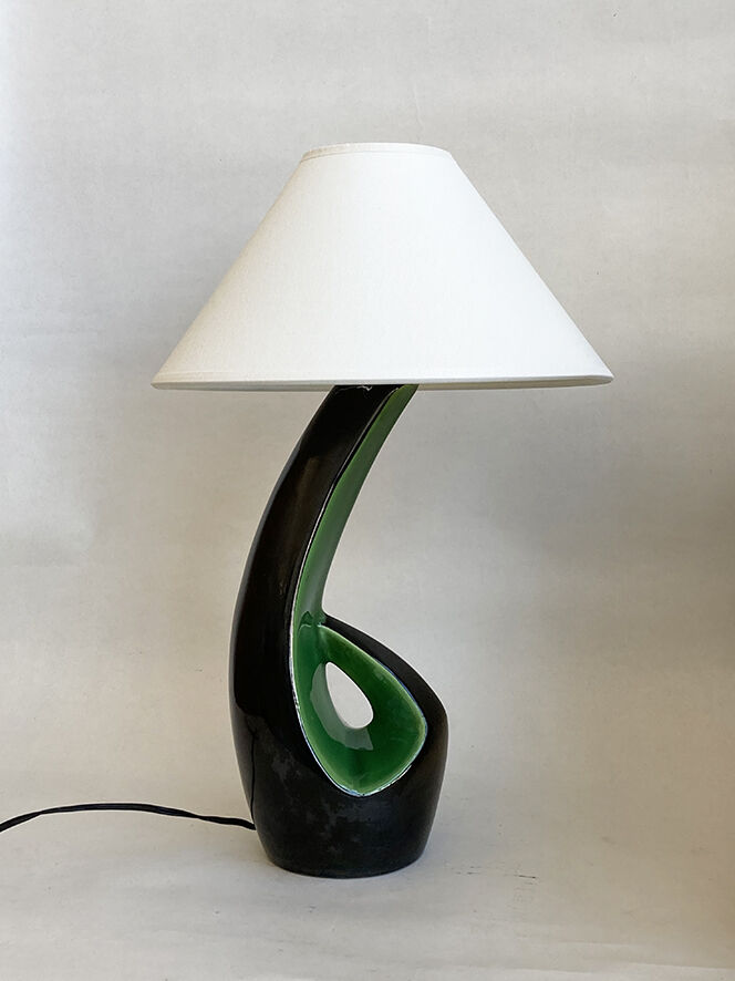 Ceramic lamp freeform 1950