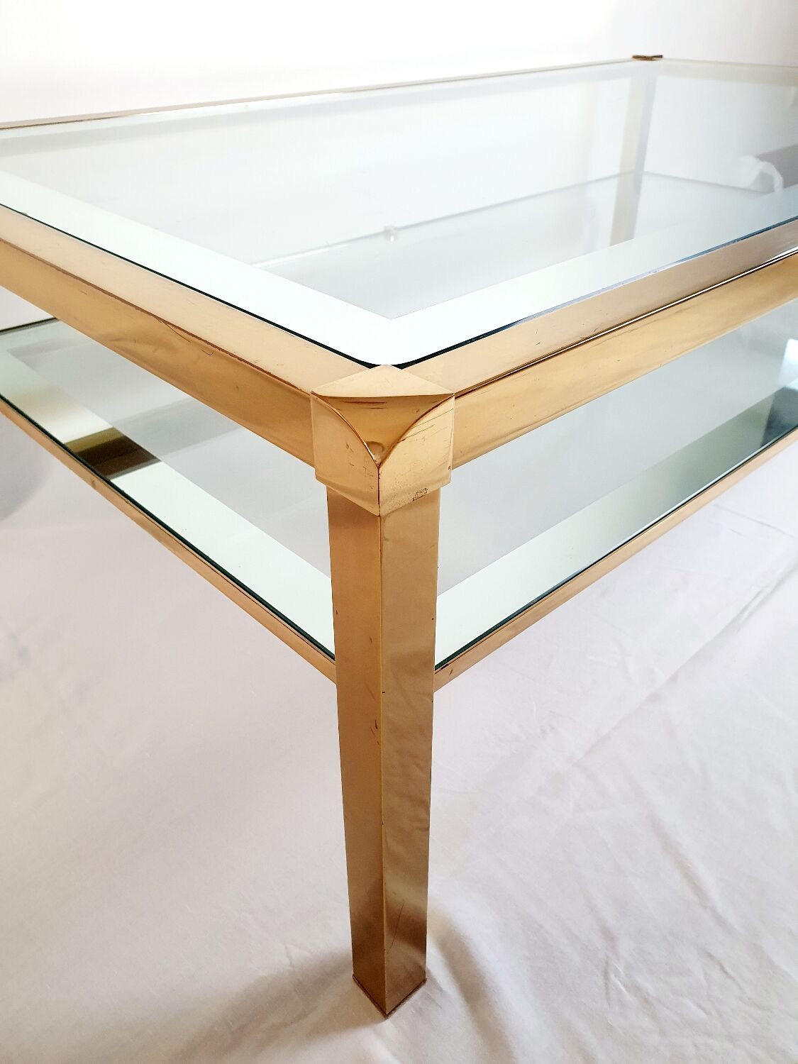 Mara coffee table double trays Italy