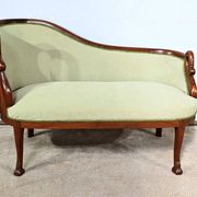 Small Mahogany Backsplash Daybed, Return from Egypt Style – Early 20th Century