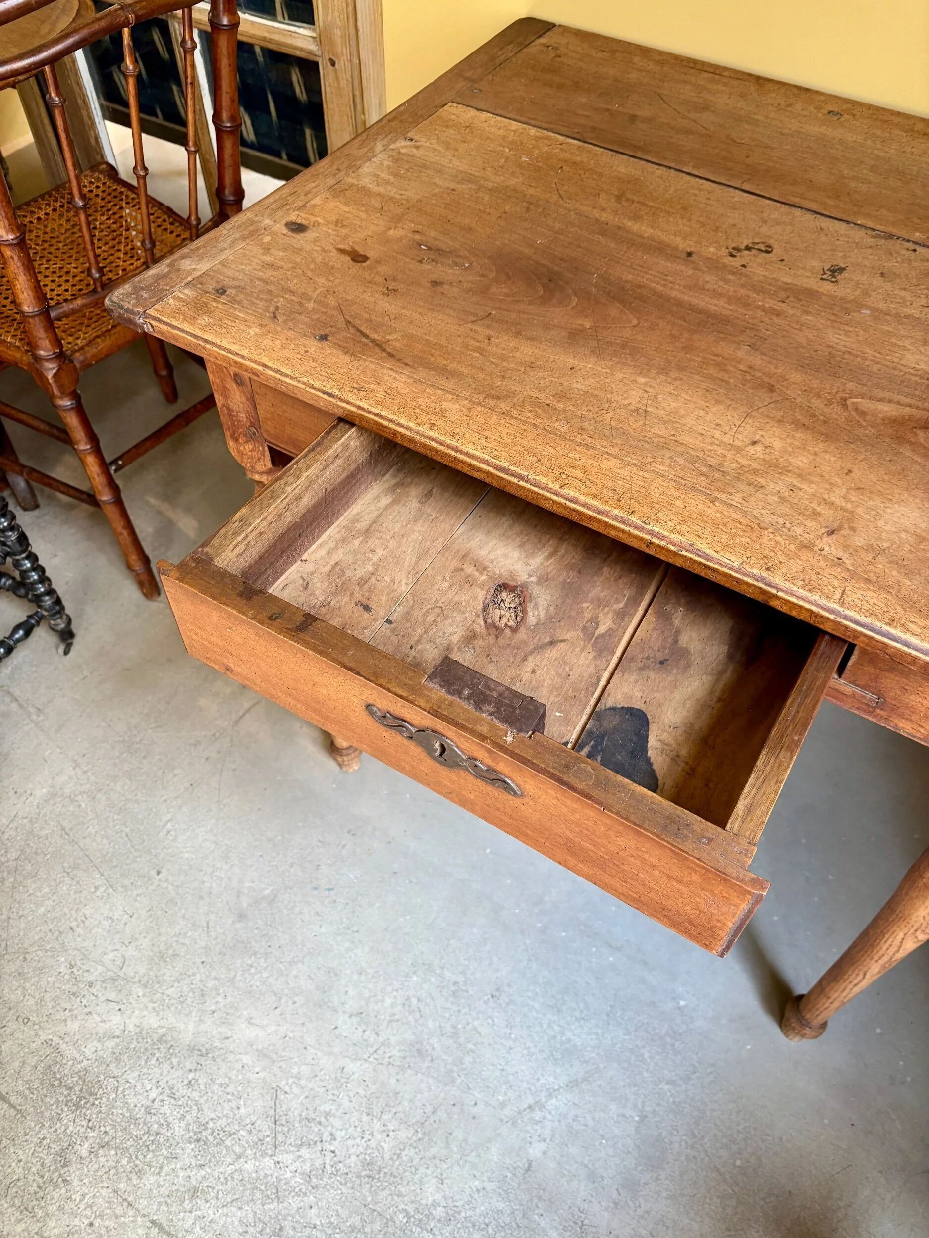 Side table, walnut desk, 18th century