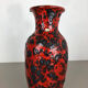 Large Pottery super color Fat Lava Multi-Color 239-41 Vase Scheurich WGP, 1970s