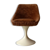 Chaise tulipe velours 1970