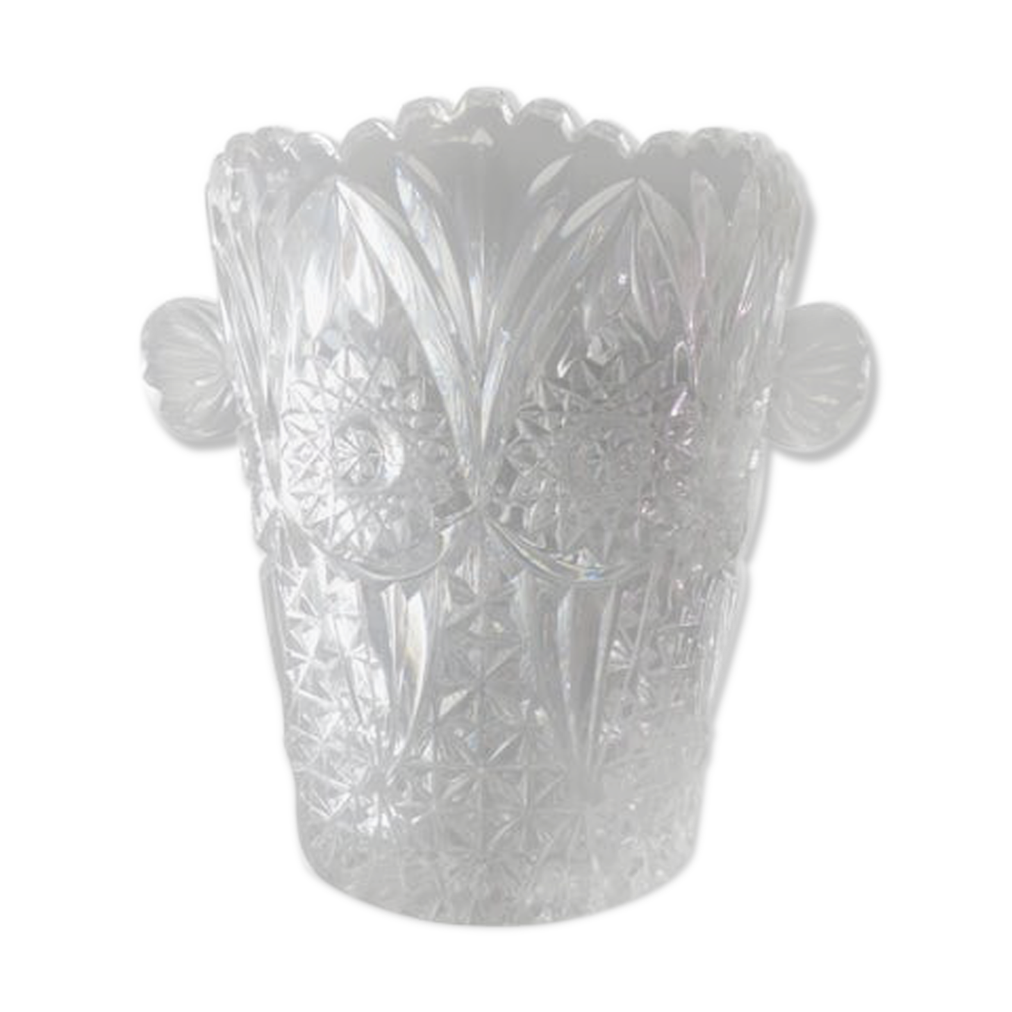 Cut glass champagne bucket