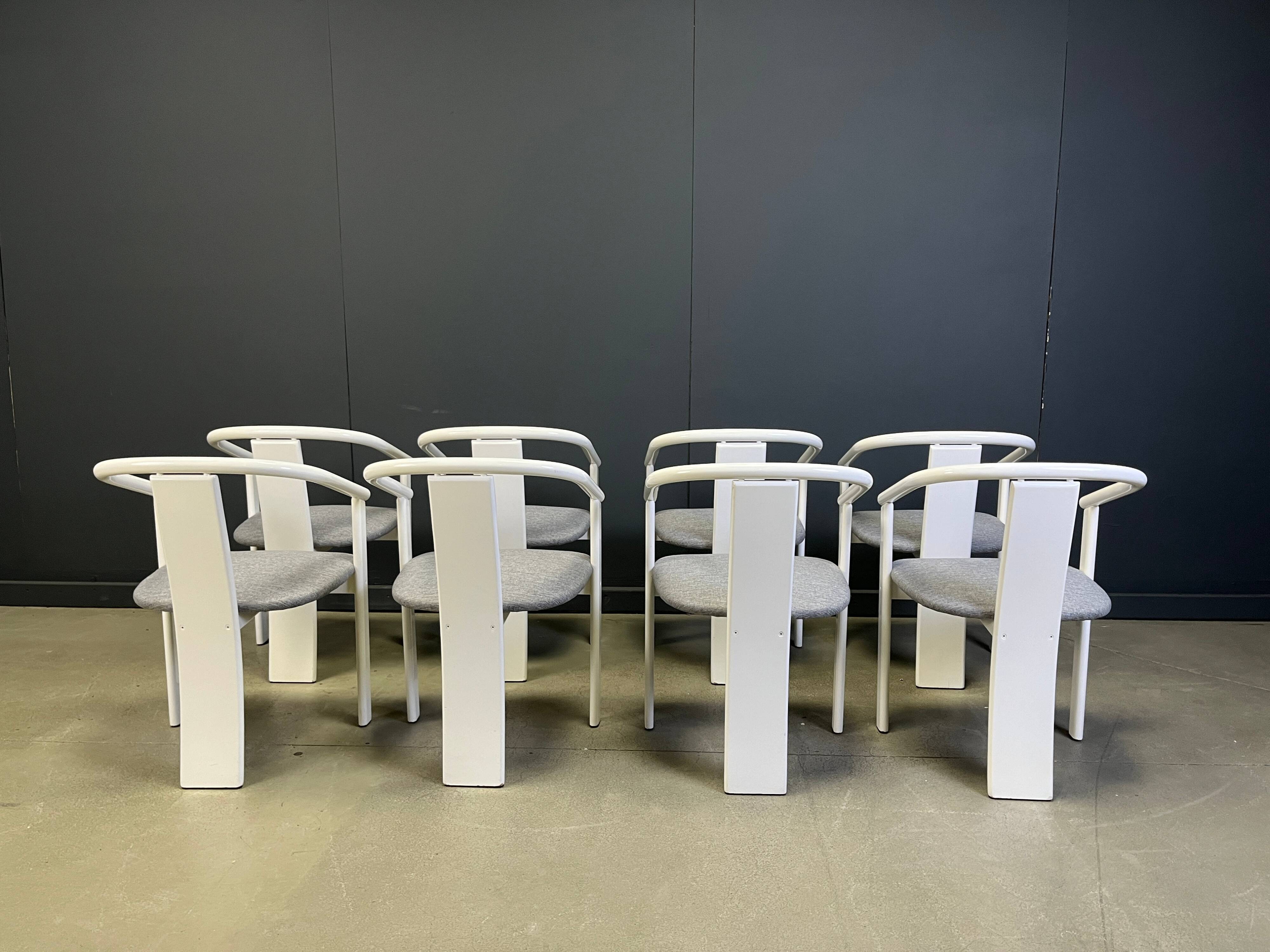 Post modern Spanish dining chairs, set of 8 - 1980s