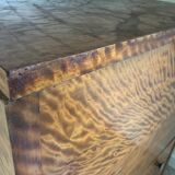 Storage unit art deco style in burled satinwood