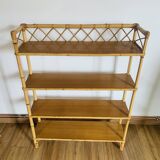 Large rattan shelf