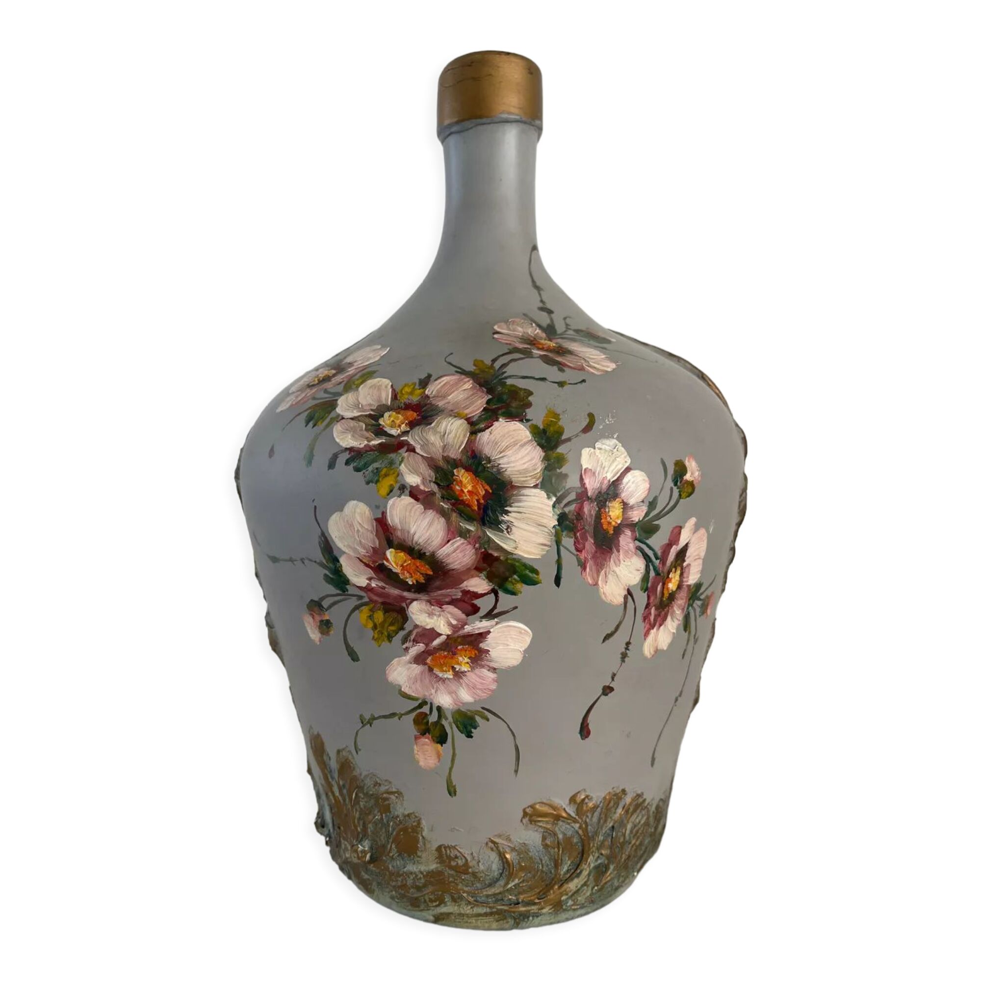 Painted demijohn