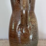 Handmade stoneware water pitcher