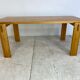 Scandinavian modernist brutalist pine rectangular dining table, 1960s