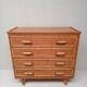 Commode en rotin années 60-70
