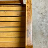 Vintage wooden veranda armchairs with inlaid marquetry 1930s