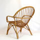 Fauteuil rotin des années 60-70