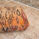 Handmade Berber Kilim pouf, floor cushion