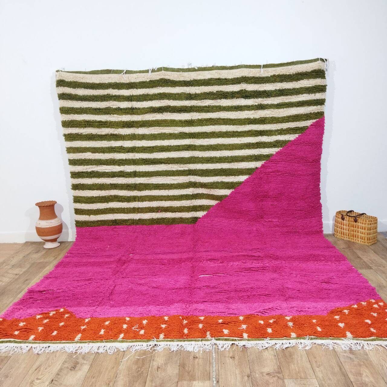 Handmade moroccan berber rug 363 x 270 cm