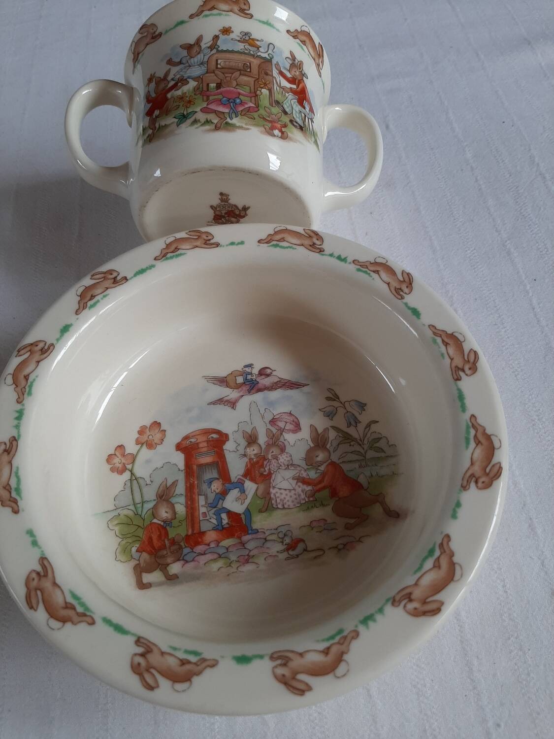 Baby plate and cup