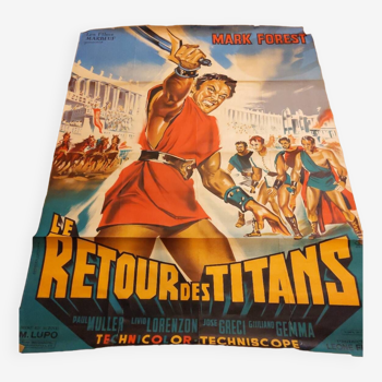 Cinema poster Return of the Titans 1963 Cinema size